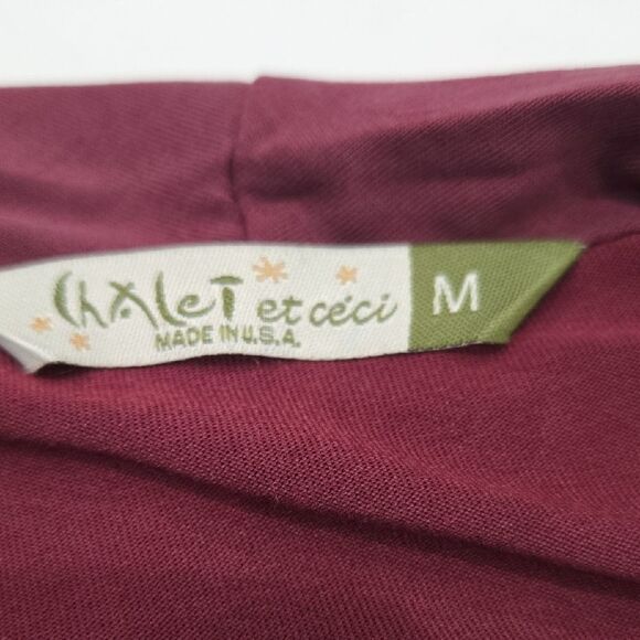 Chalet et ceci Wrap Cardigan Long Sleeve Convertable Drape Minimalist Medium - Picture 2 of 13